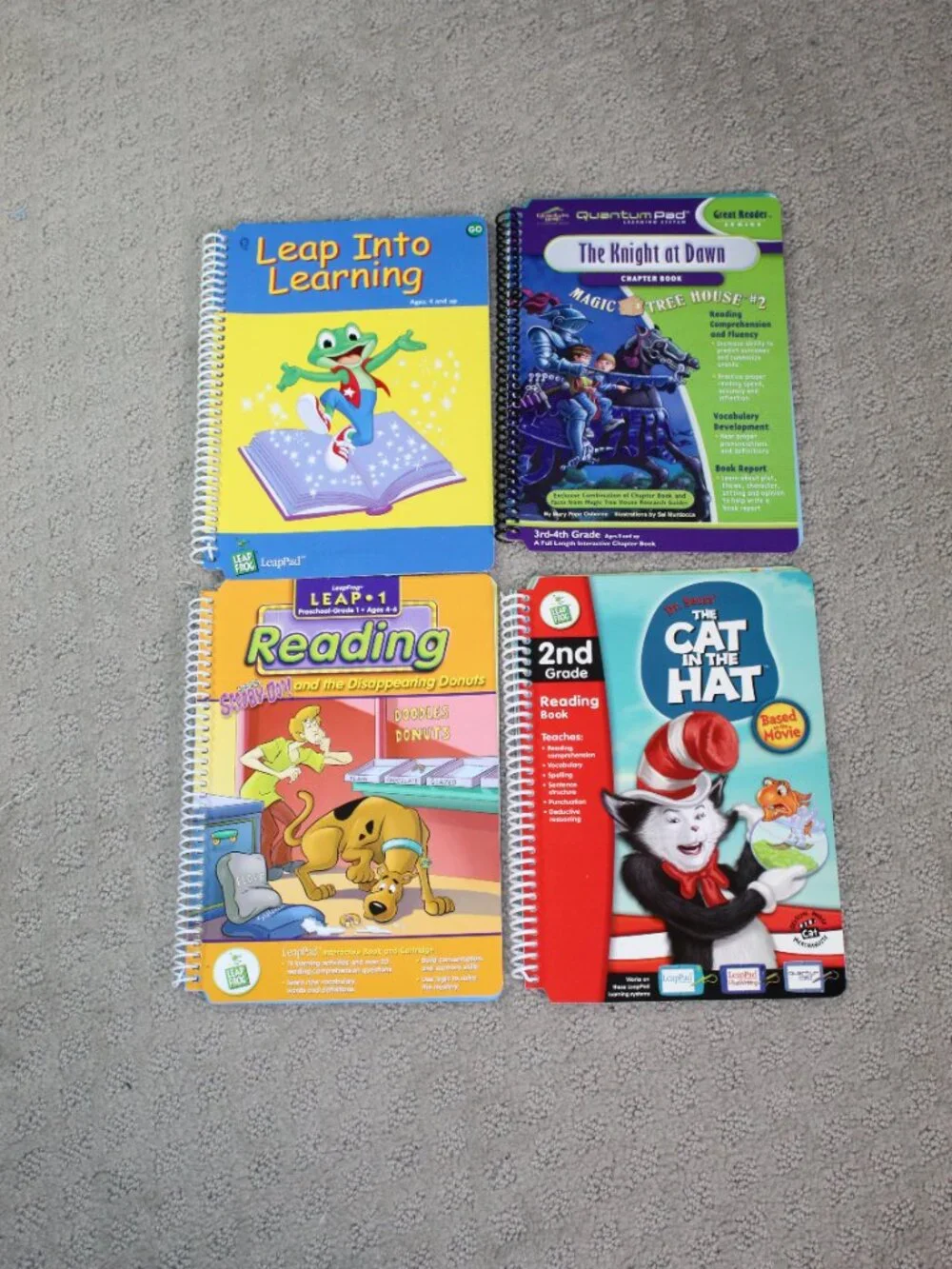 LeapPad Learning System 2001 Starter Book, 9 books & Cartridges & Carry Case